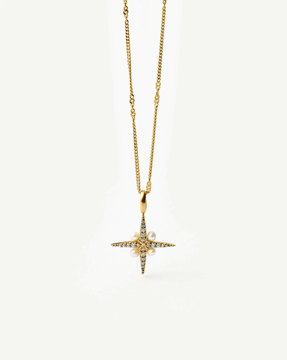 Harris Reed North Star Pearl Necklace | Gold/Pearl
