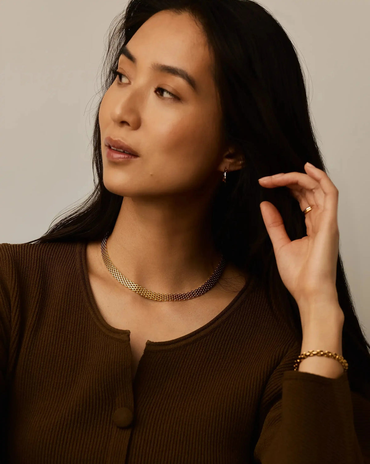 Heirloom Chain Choker Necklace | 18ct Gold Plated