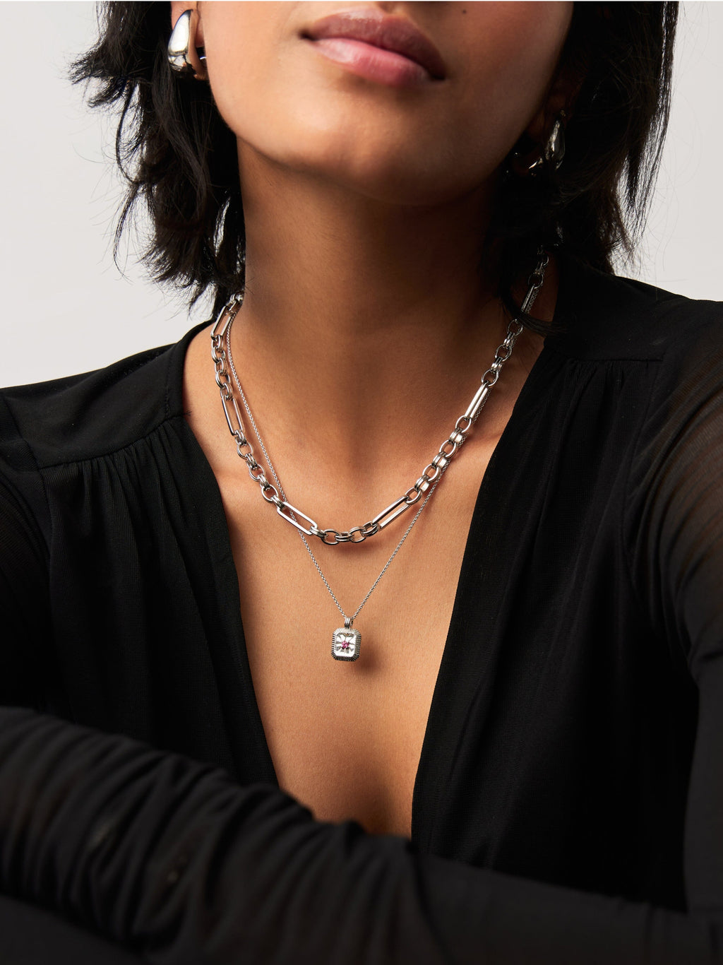 The Meaningful July Birthstone Set | Sterling Silver/Glass Filled Ruby