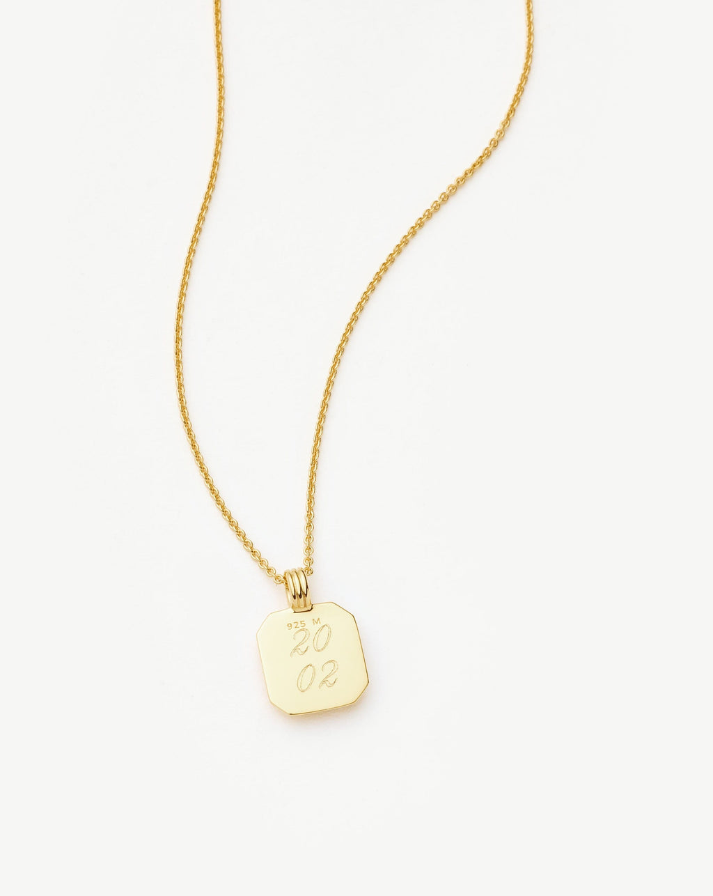 July Birthstone Pendant Necklace | 18ct Gold Vermeil/Glass Filled Ruby