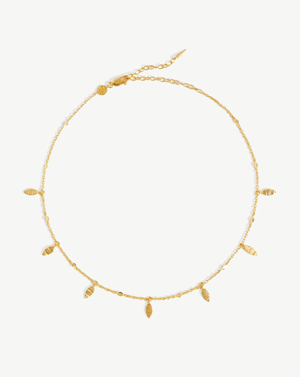 Leaf Charm Choker | 18ct Gold Vermeil
