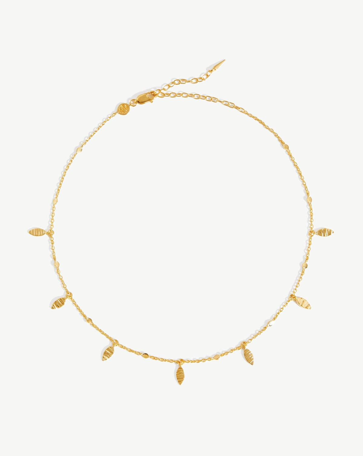 Leaf Charm Choker | 18ct Gold Vermeil