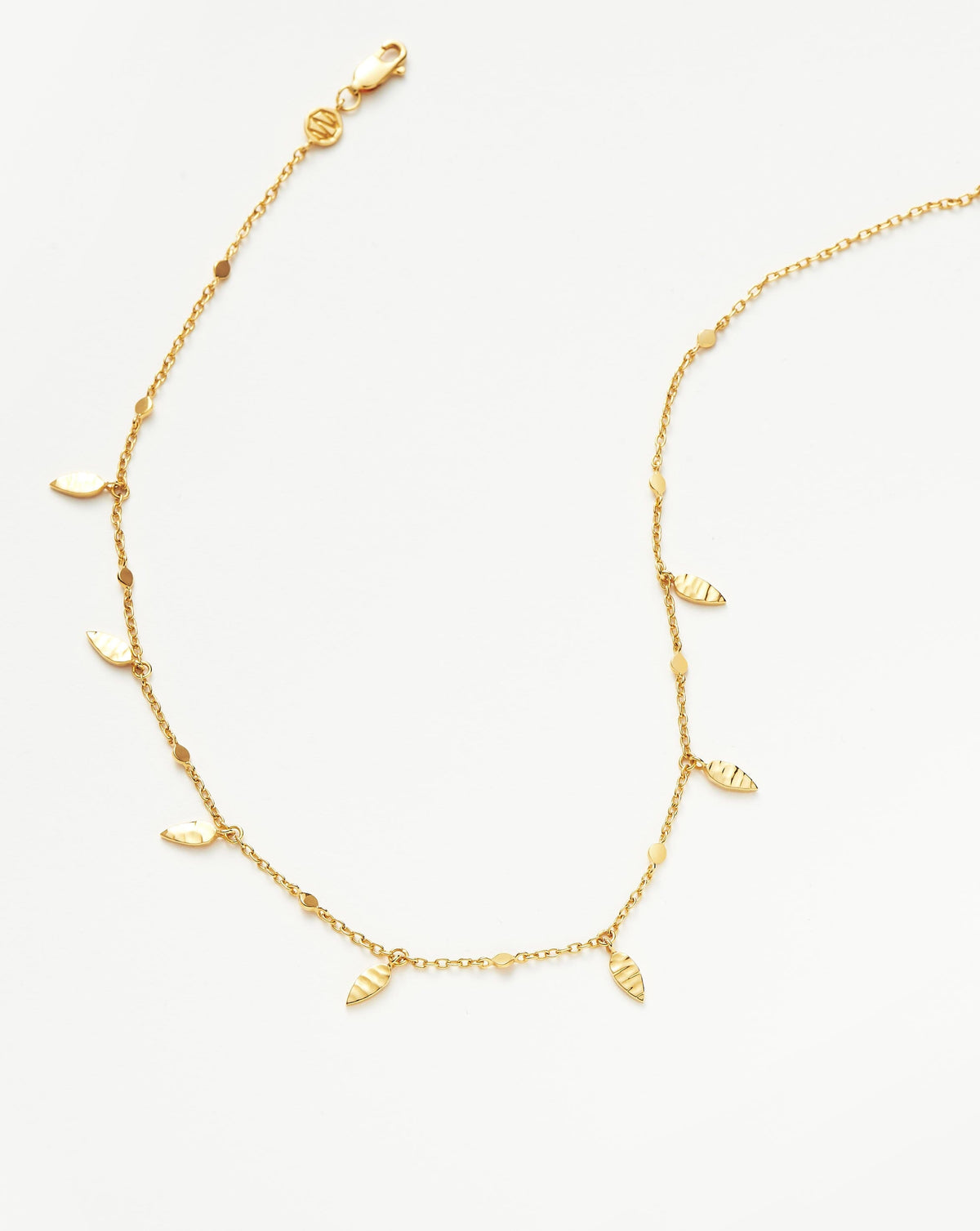 Leaf Charm Choker | 18ct Gold Vermeil