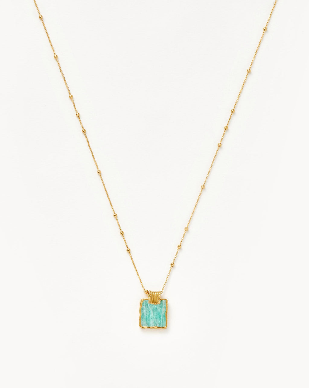 Lena Charm Necklace | 18ct Gold Plated/Amazonite