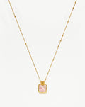 Lena Charm Necklace | 18ct Gold Plated/Rhodochrosite