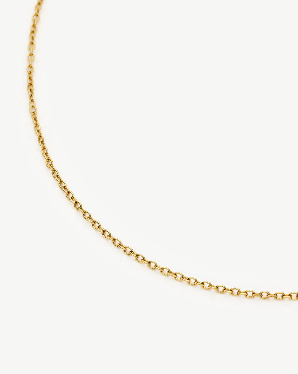 Long Trace Chain Necklace | 18ct Gold Plated