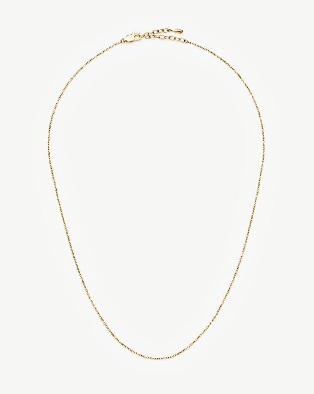 Long Trace Chain Necklace | 18ct Gold Plated