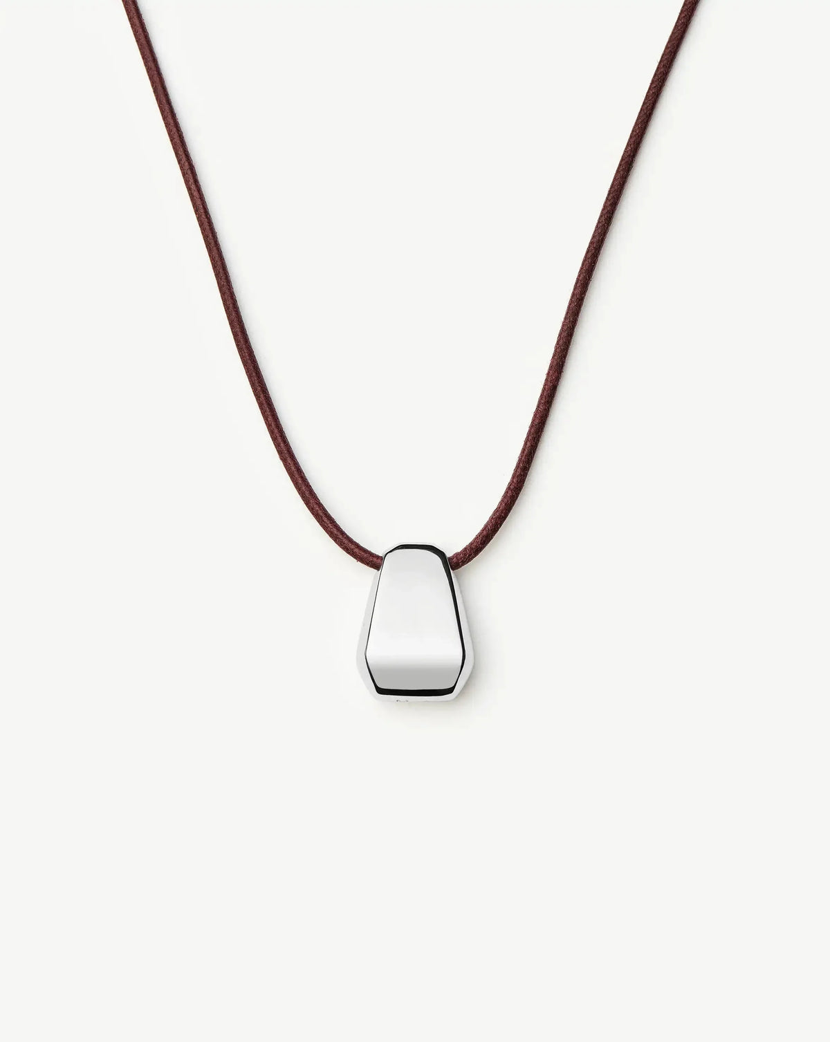 Lucy Williams Arco Cord Necklace | Silver Plated