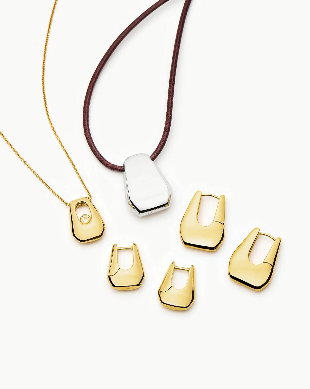 Lucy Williams Arco Pendant Necklace | 18ct Gold Vermeil