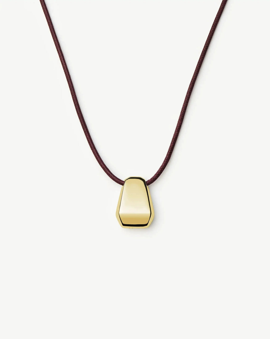 Lucy Williams Engravable Arco Cord Necklace | 18ct Gold Plated