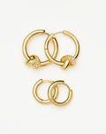 The Date Night Hoop Set | 18ct Gold Plated/18ct Gold Vermeil