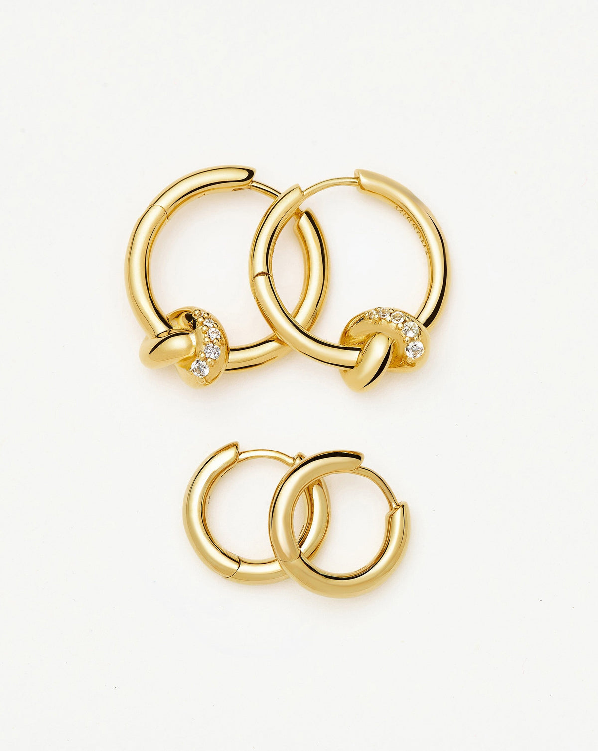 The Date Night Hoop Set | 18ct Gold Plated/18ct Gold Vermeil