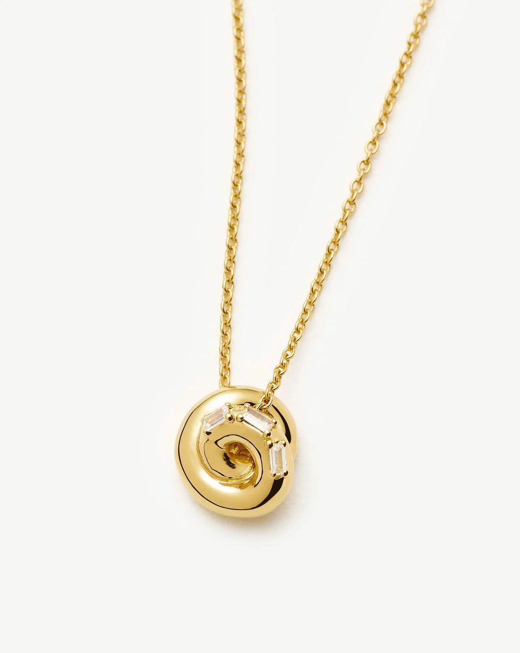 Lucy Williams Pavé Knot Pendant Necklace  | 18ct Gold Plated
