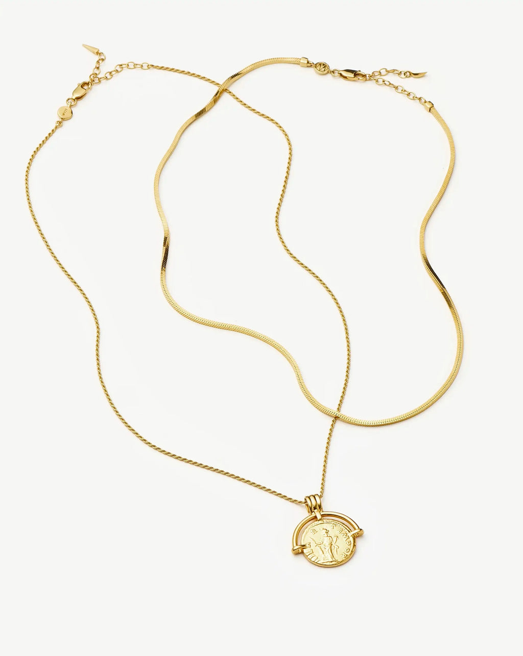 The Roman Arc Necklace Set | 18ct Gold Plated /  18ct Gold Plated Vermeil