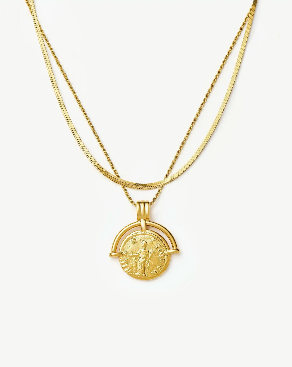 The Roman Arc Necklace Set | 18ct Gold Plated /  18ct Gold Plated Vermeil