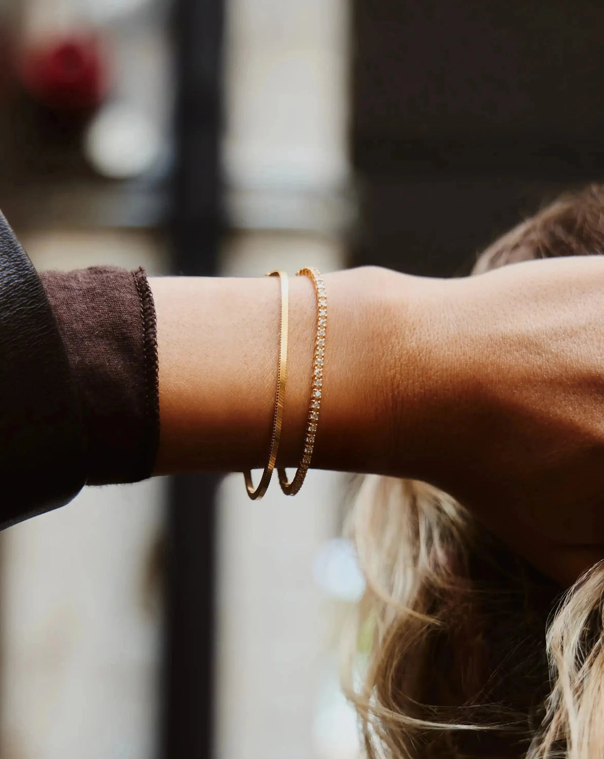 Lucy Williams Square Snake Chain Bracelet