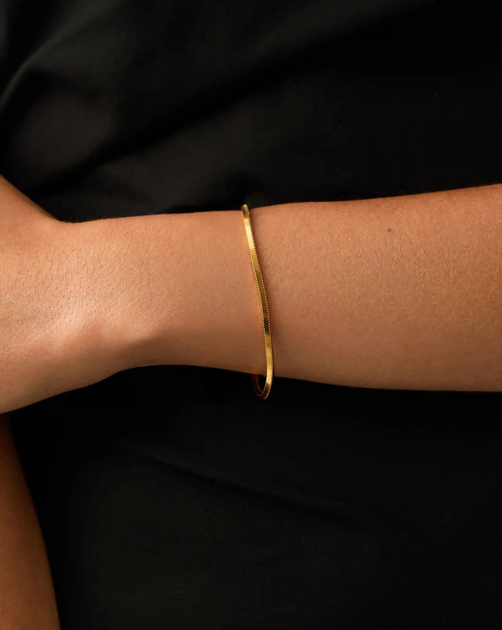 Lucy Williams Square Snake Chain Bracelet