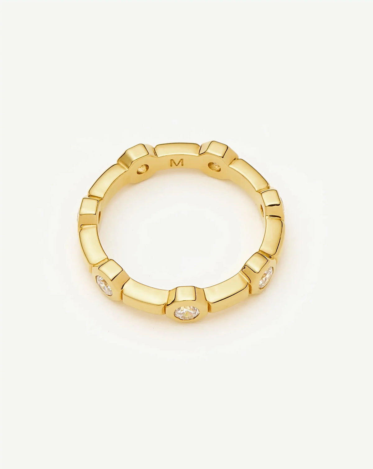 Lucy Williams Stackable Tennis Ring | 18ct Gold Plated