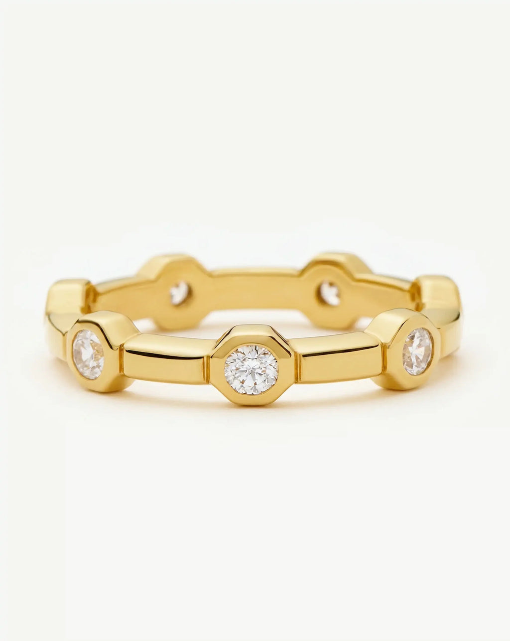 Lucy Williams Stackable Tennis Ring | 18ct Gold Plated