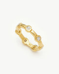 Lucy Williams Stackable Tennis Ring | 18ct Gold Plated