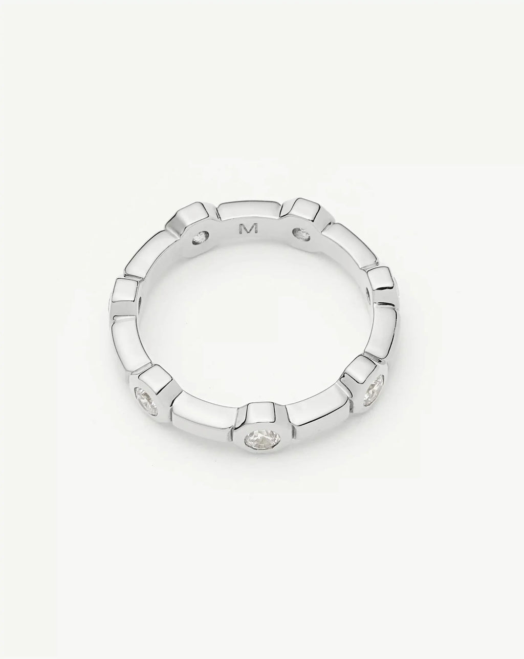 Lucy Williams Stackable Tennis Ring | Silver Plated