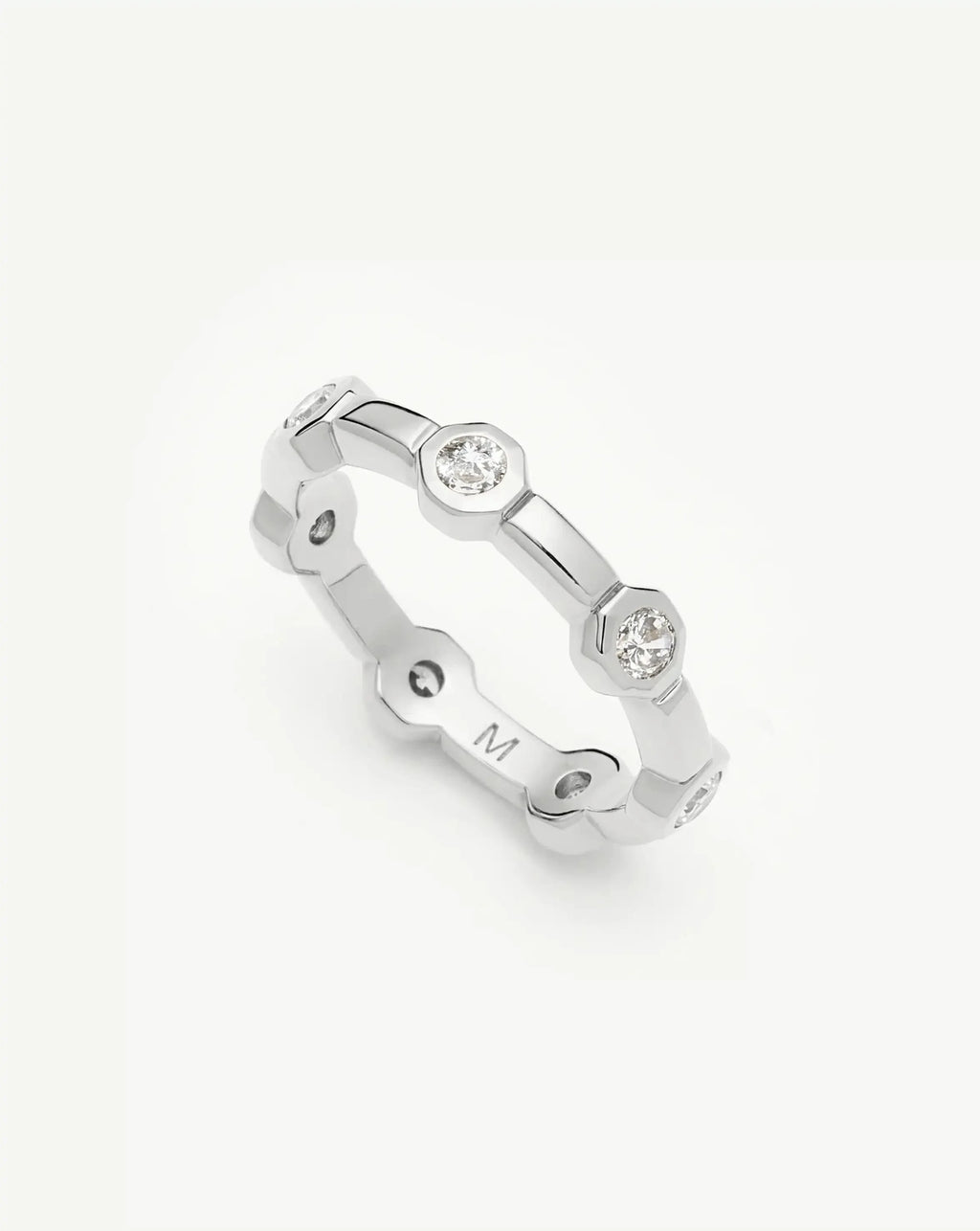 Lucy Williams Stackable Tennis Ring | Silver Plated
