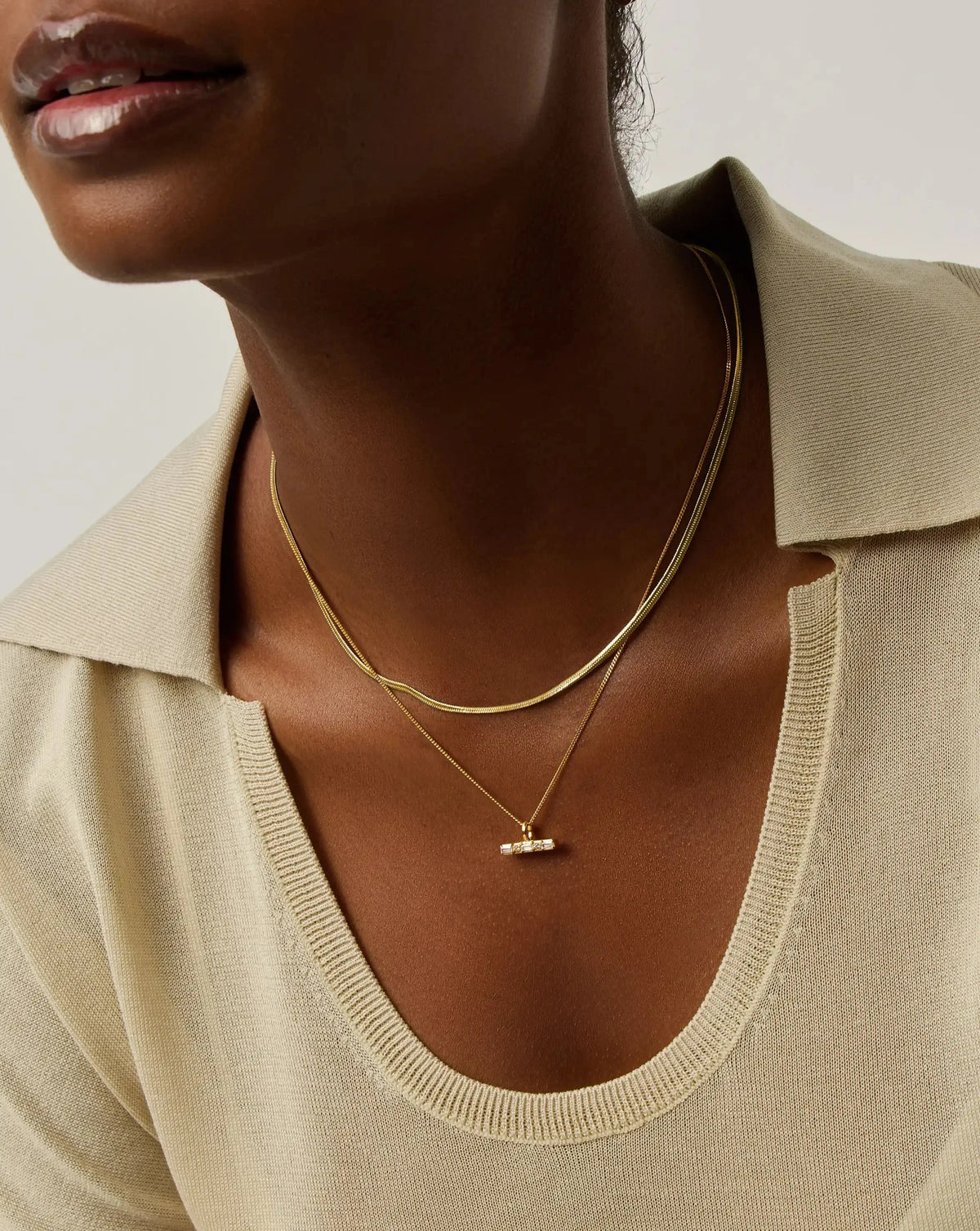 The Day-to-Night Necklace Set	 | 18ct Gold Vermeil/18ct Gold Plated