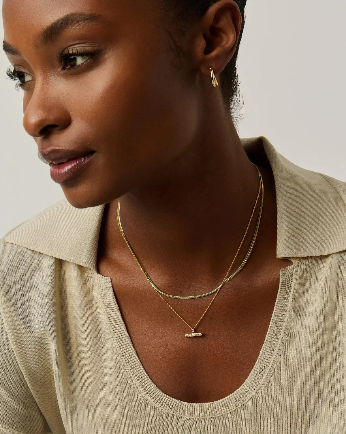 The Day-to-Night Necklace Set	 | 18ct Gold Vermeil/18ct Gold Plated