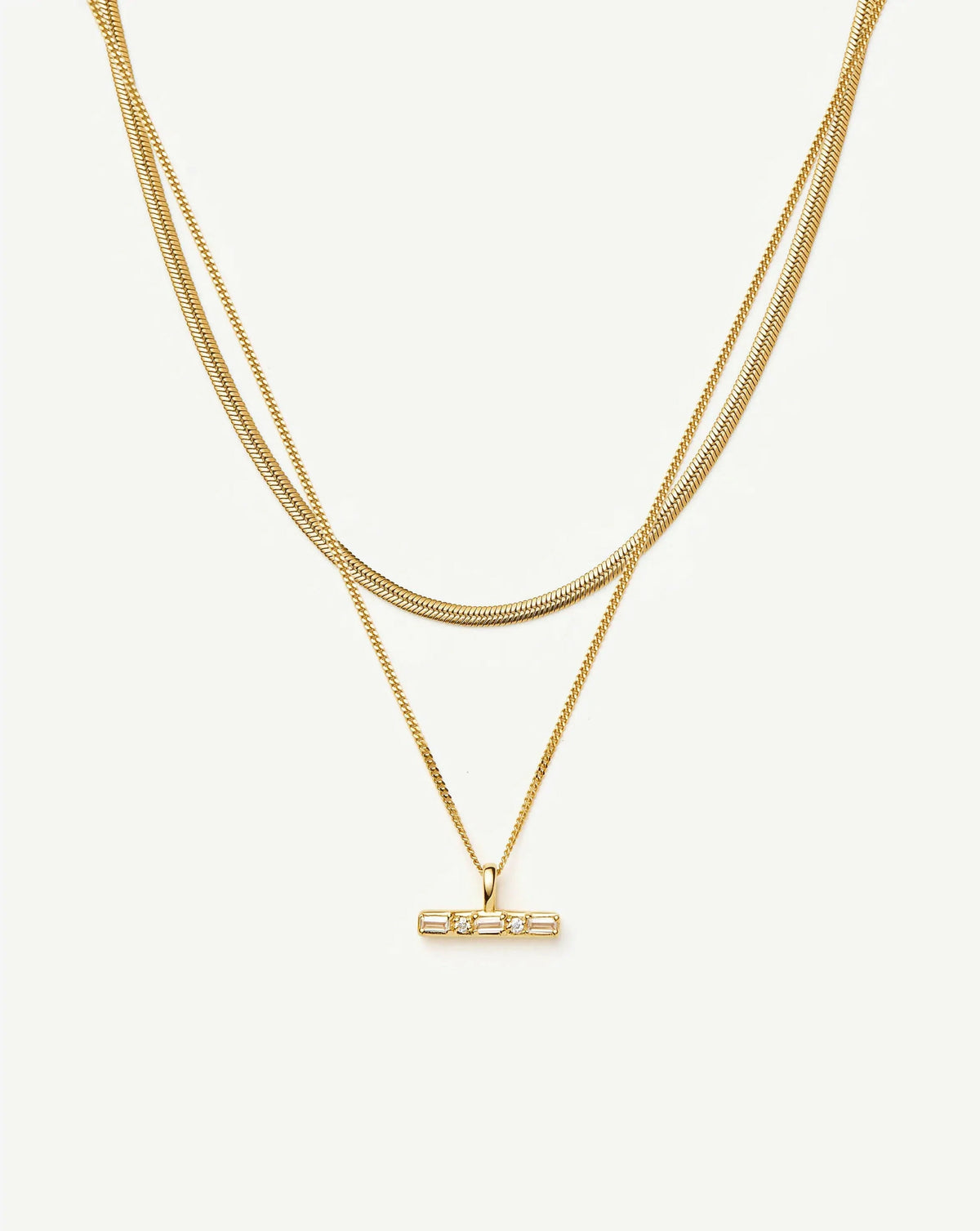 The Day-to-Night Necklace Set	 | 18ct Gold Vermeil/18ct Gold Plated