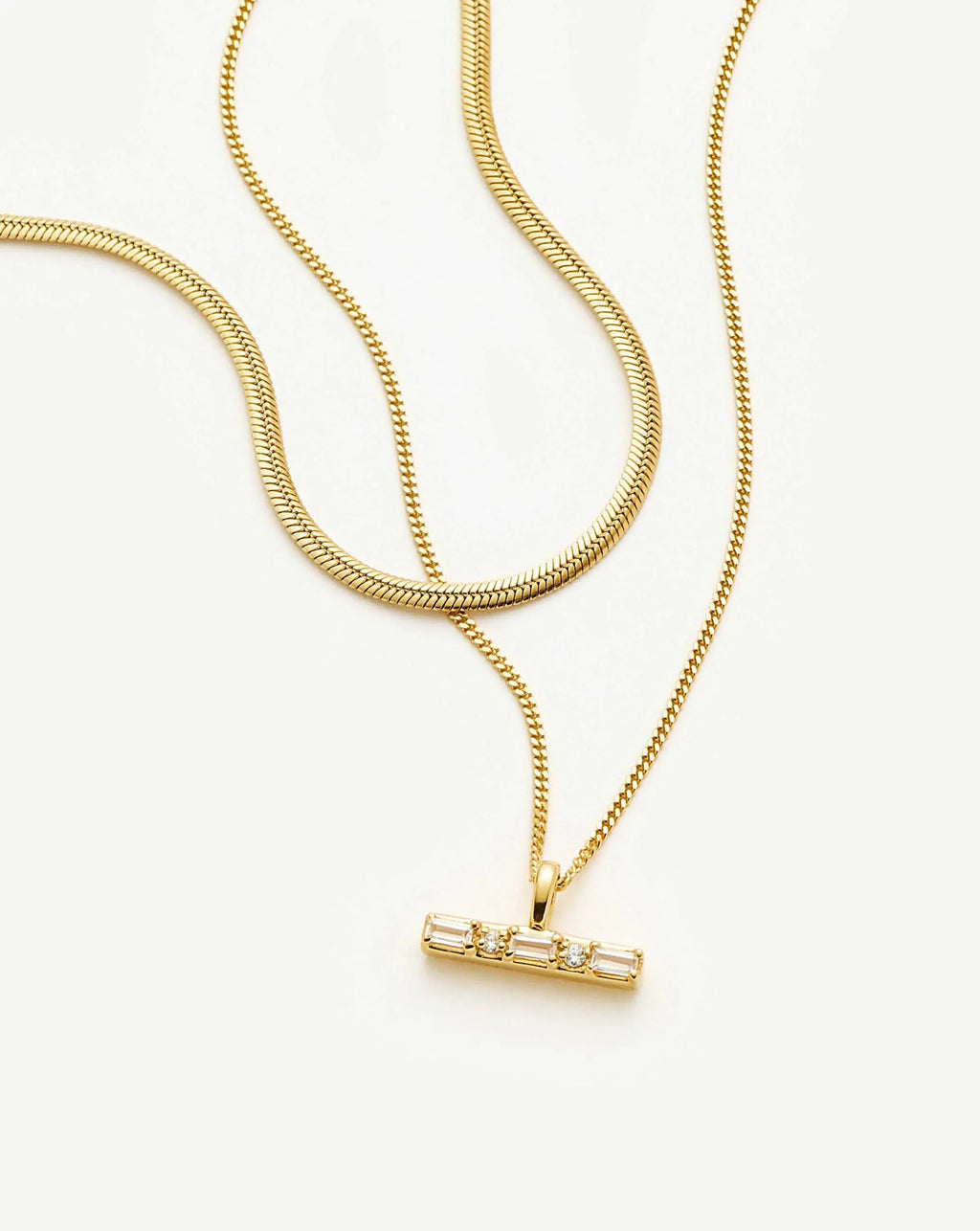 The Day-to-Night Necklace Set	 | 18ct Gold Vermeil/18ct Gold Plated