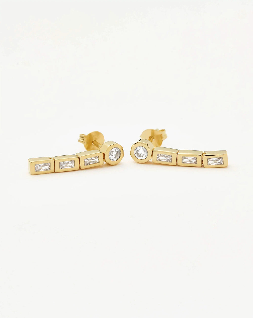 Lucy Williams Tennis Small Drop Earrings | 18ct Gold Vermeil