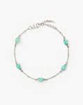 Magma Gemstone Charm Bracelet | Sterling Silver/Amazonite
