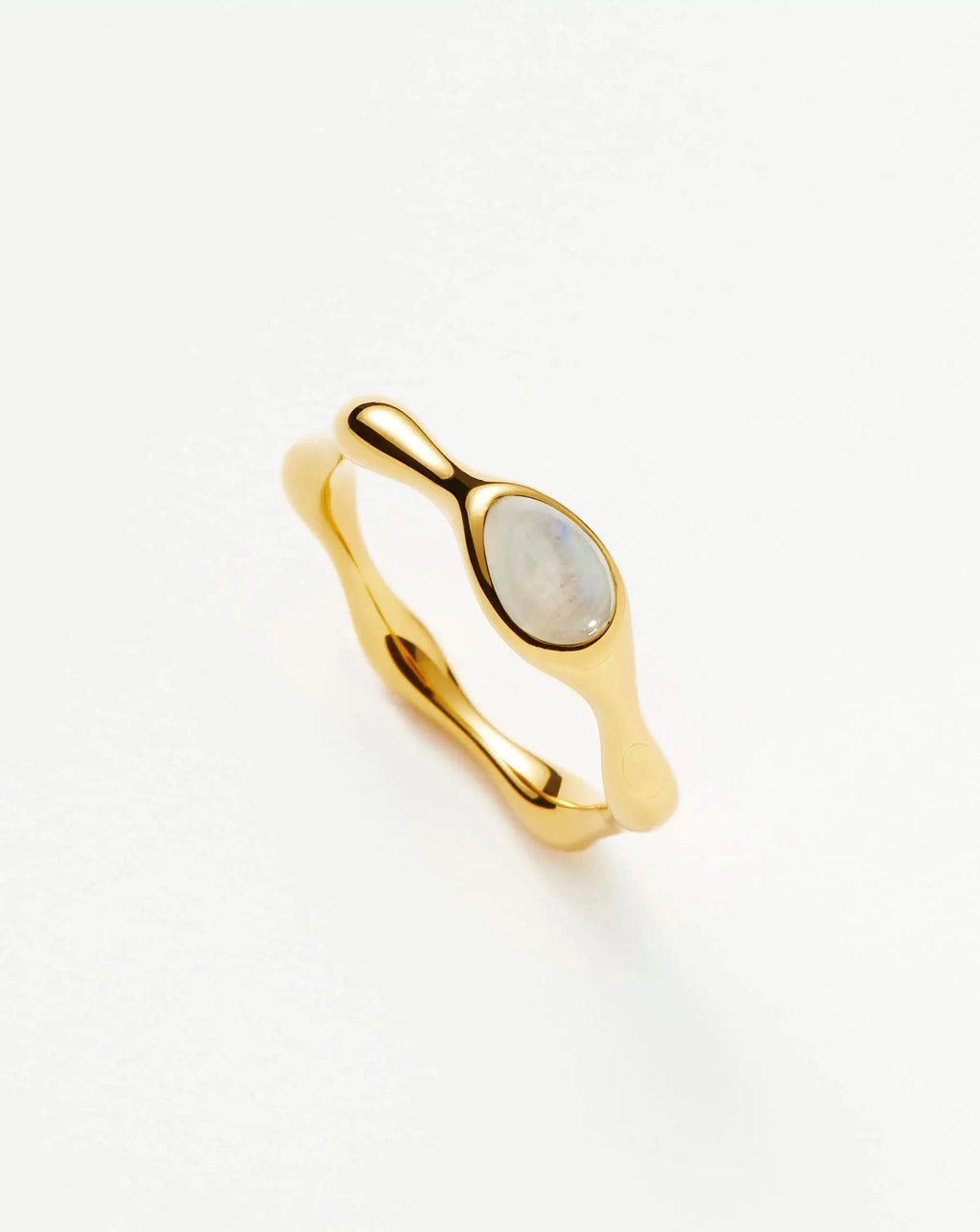Magma Gemstone Stacking Ring | 18ct Gold Plated