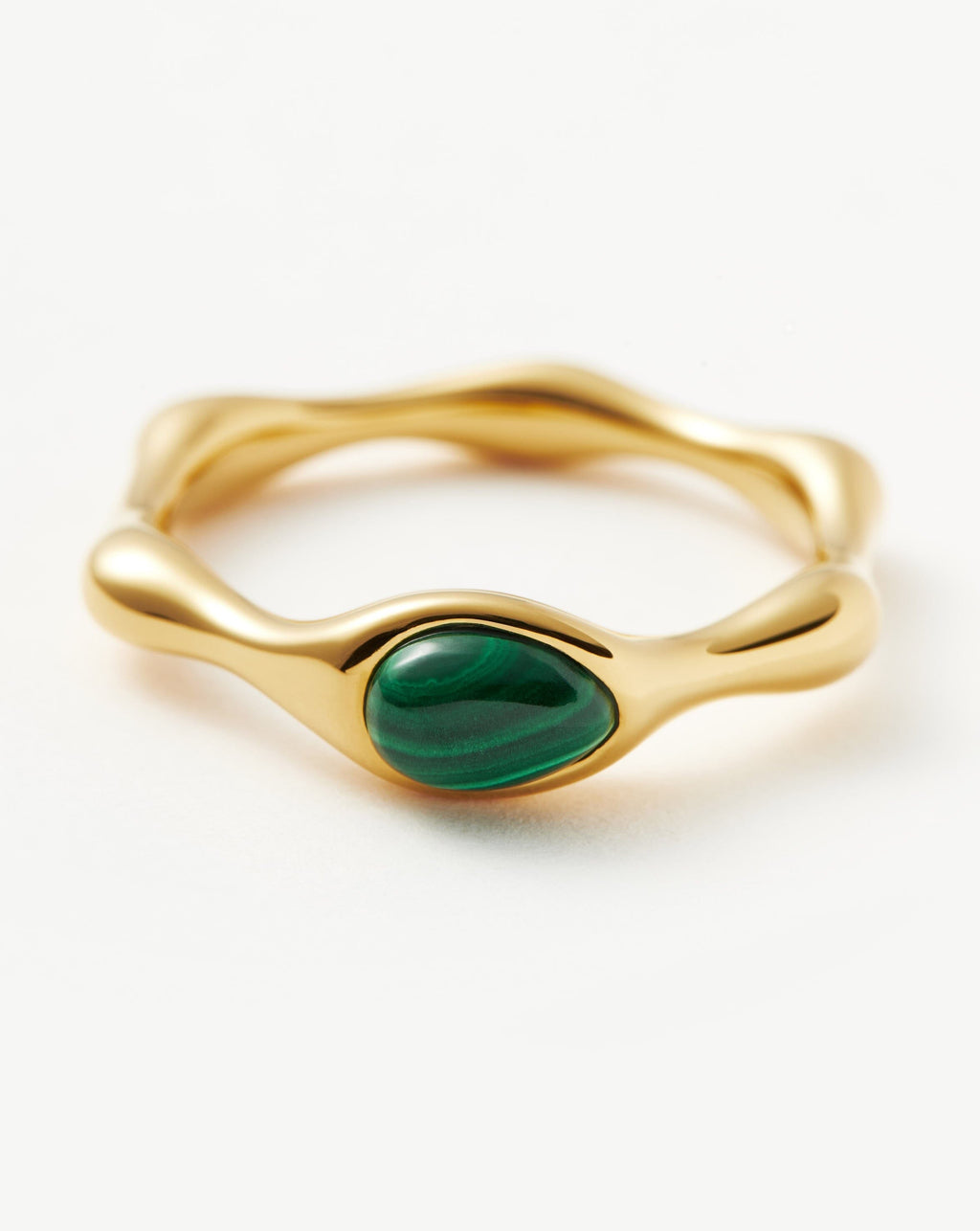 Magma Gemstone Stacking Ring | 18ct Gold Plated