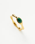 Magma Gemstone Stacking Ring | 18ct Gold Plated