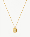 March Birthstone Pendant Necklace | 18ct Gold Vermeil/Milky Aquamarine