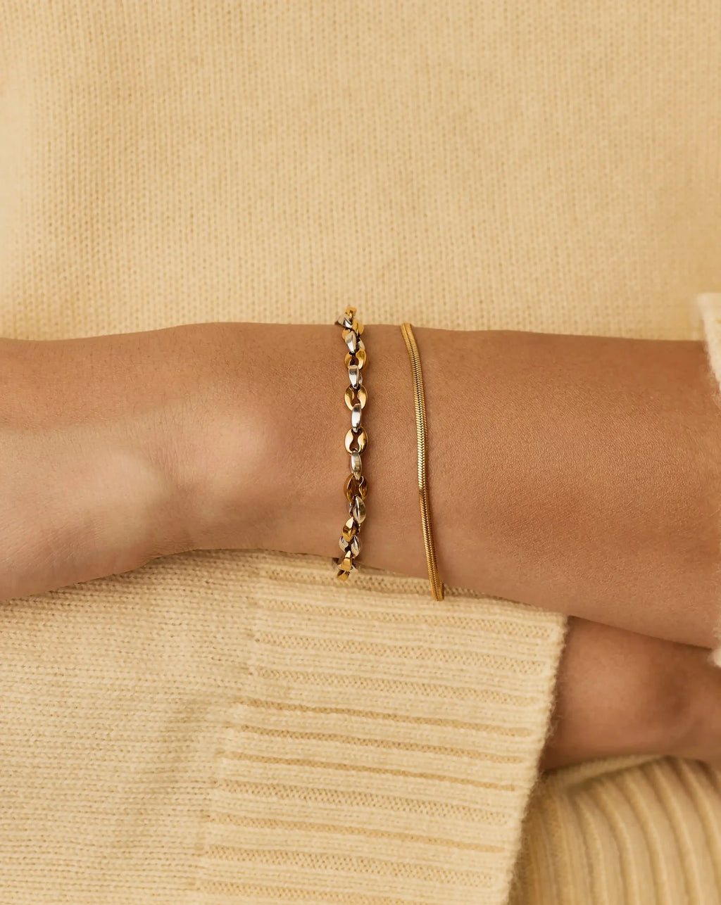 Mariner Chain Bracelet | 18ct Gold Plated/Platinum Plated