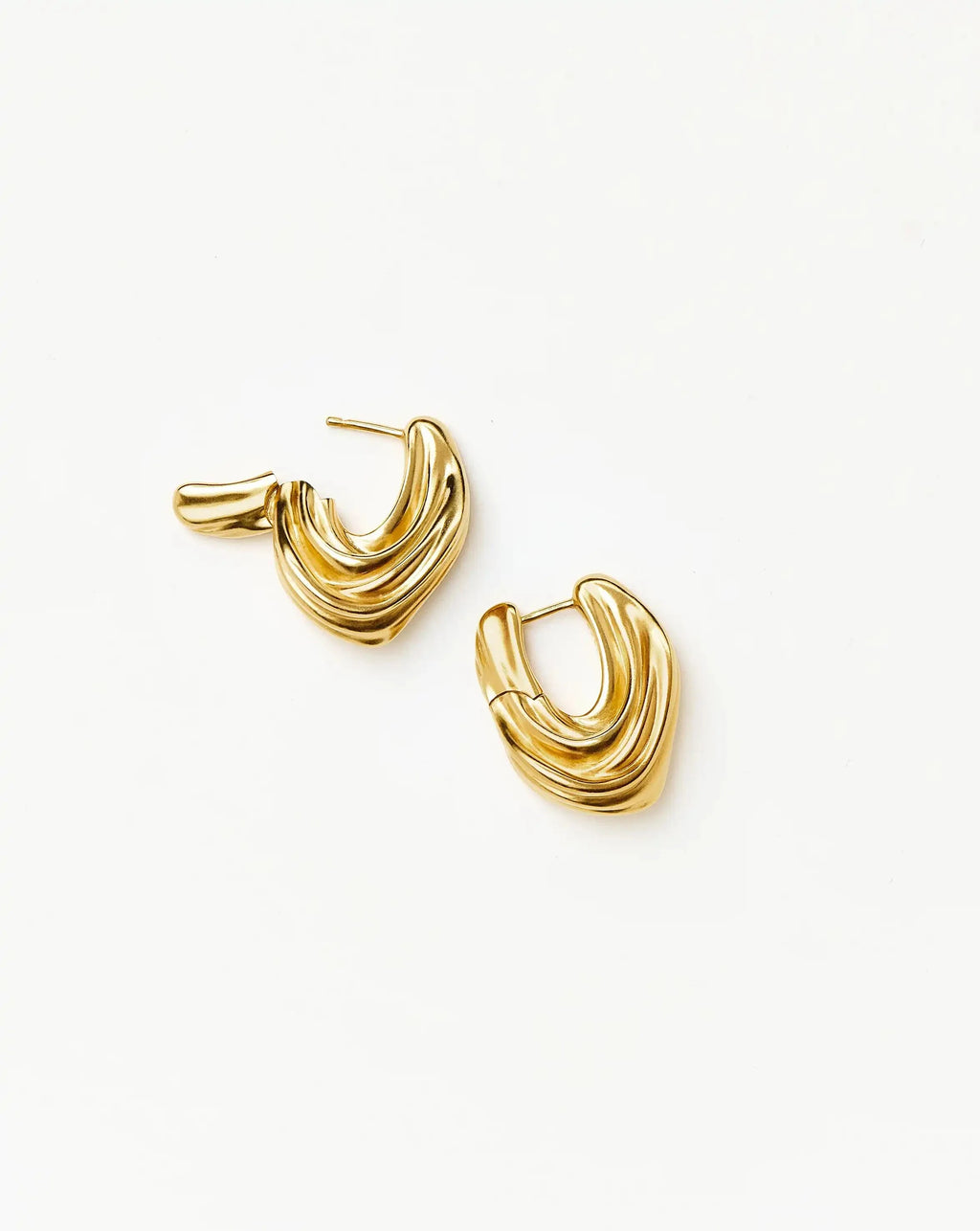 MARKGONG Draped Hoop Earrings | 18ct Gold Plated