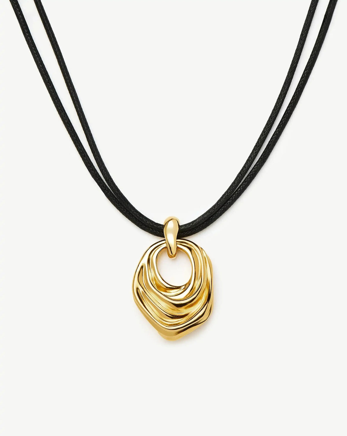 MARKGONG Draped Statement Cord Necklace | 18ct Gold Plated