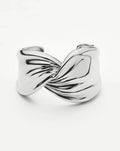 MARKGONG Draped Statement Cuff | Silver Plated