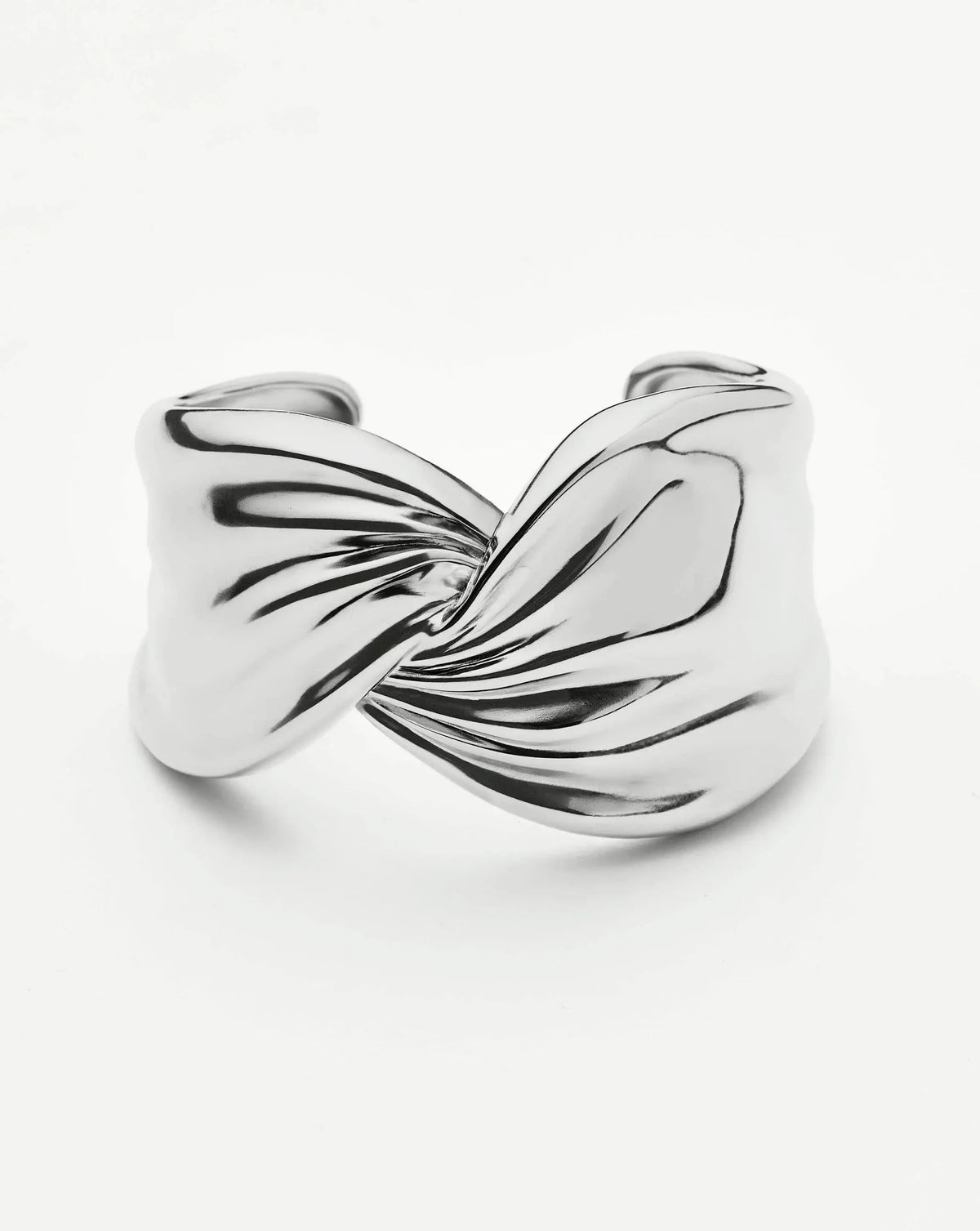 MARKGONG Draped Statement Cuff | Silver Plated