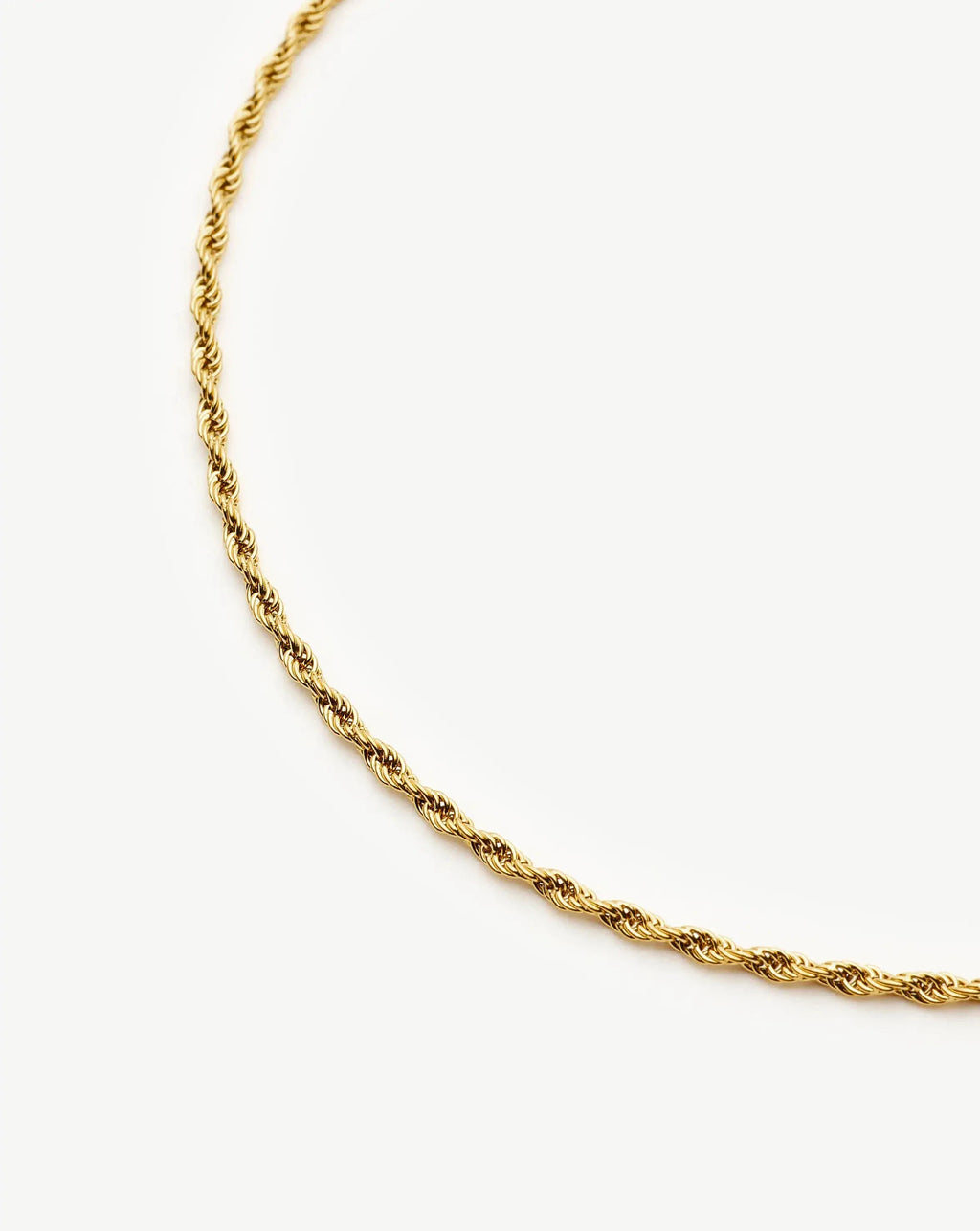 Medium Rope Chain Necklace | 18ct Gold Plated