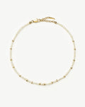 Micro Pearl Beaded Anklet | 18ct Gold Plated/Pearl