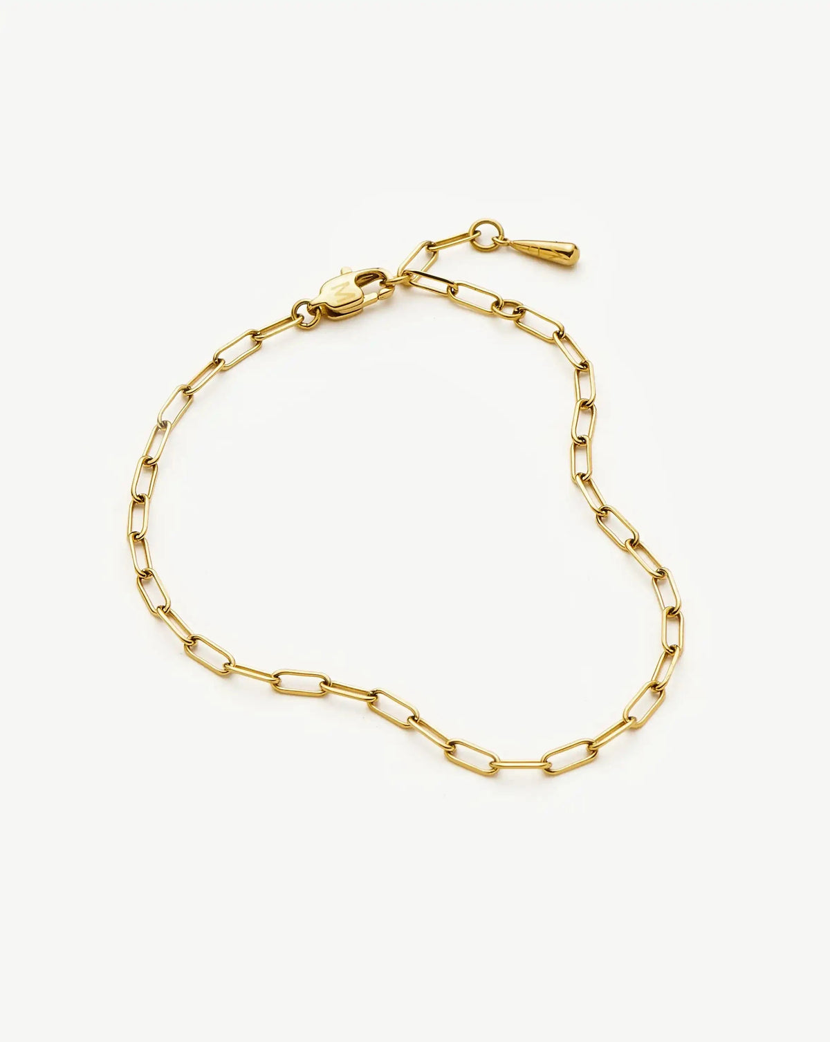 Mini Paperclip Chain Bracelet | 18ct Gold Plated
