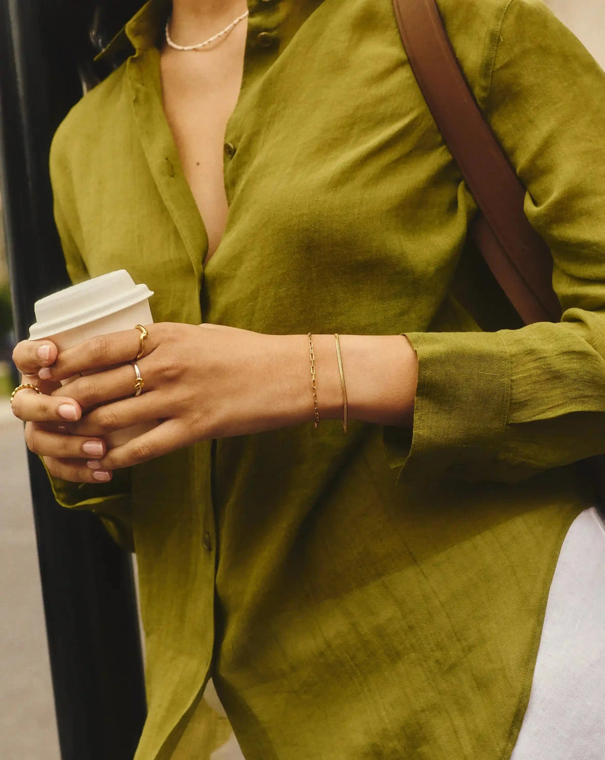 Mini Paperclip Chain Bracelet | 18ct Gold Plated