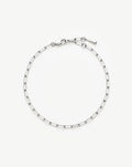 Mini Paperclip Chain Bracelet | Platinum Plated