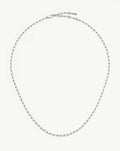 Mini Paperclip Chain Necklace | Platinum Plated