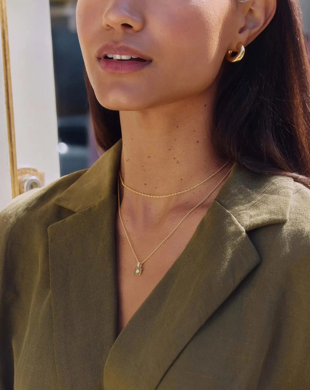 Mini Star Ridge Pendant Necklace | 18ct Gold Vermeil