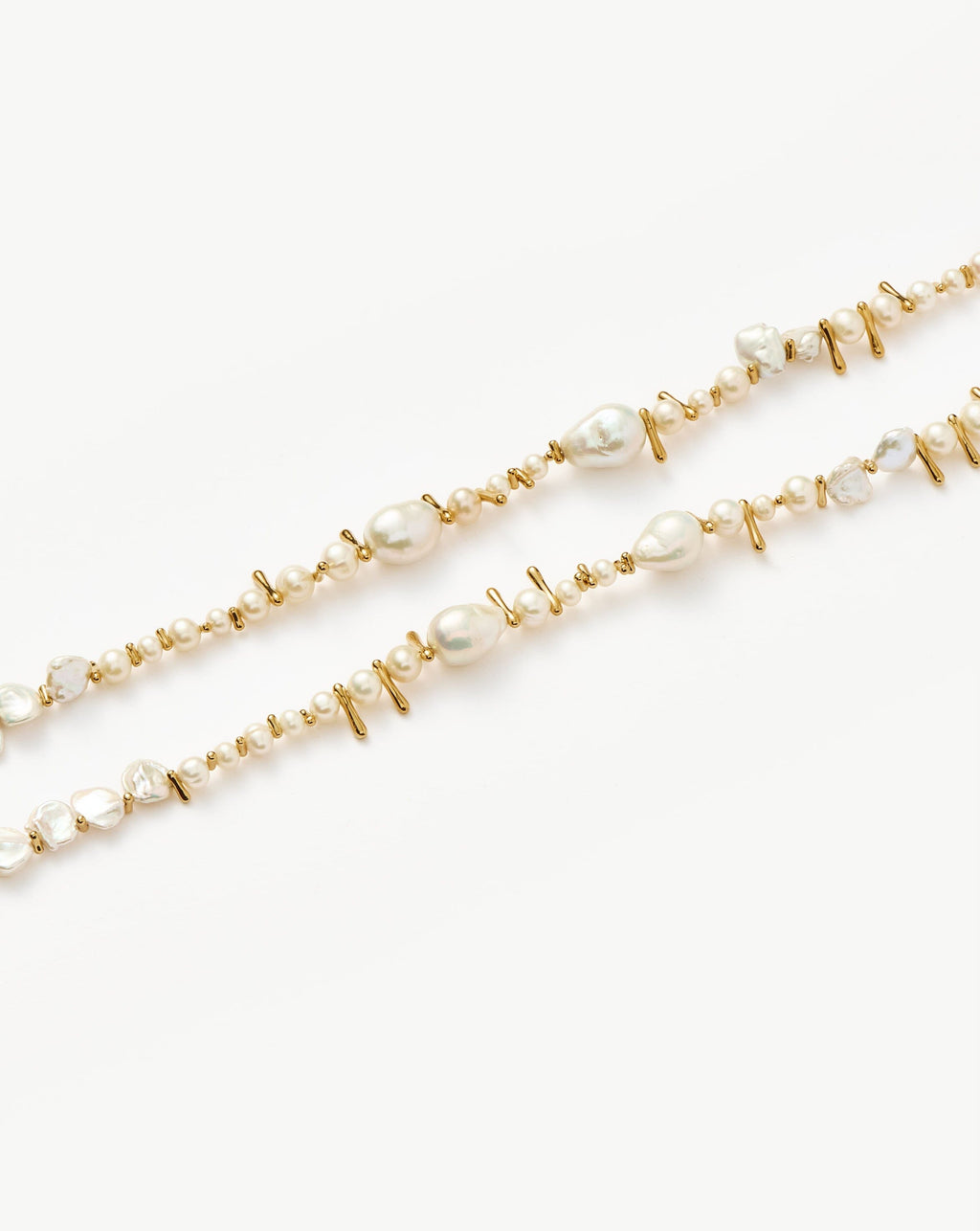 Mixed Pearl Statement Beaded Bracelet | 18ct Gold Plated/Pearl