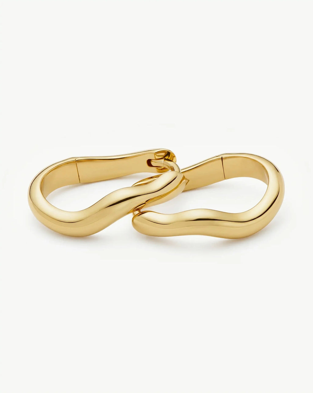 Molten Classic Small Hoop Earrings | 18ct Gold Plated